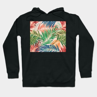 Palm Leaves in color Hoodie